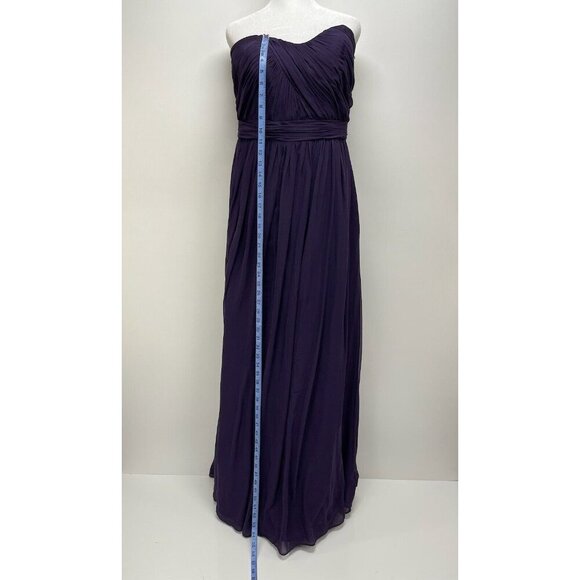 Dessy Collection Vivian Diamond Dress Size 12 Women’s Purple Bridesmaid Long - Picture 4 of 7